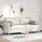 vidaXL valjkasti jastučići 2 pcs svijetlo siva Ø 25 x 70 cm tkanina | shoptok.hr
