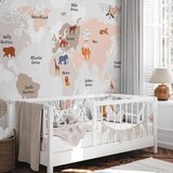  Foto tapeta - World Map in Beige Tones for Children\'s Room 350x256 Premium | shoptok.hr