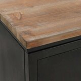 In Dvojna pisalna miza trden les jelke in jeklo 120x50x76 cm | Shoptok.si