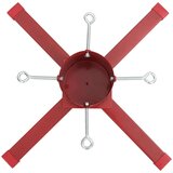 vidaXL Stalak za božićno drvce crveni 61x61x15,5 cm | shoptok.hr