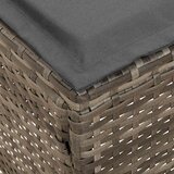  Vrtni otoman 2 Komad Siva i tamno siva 38 x 38 x 45 cm PE ratan | shoptok.hr
