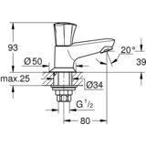 Grohe enoročna armatura za umivalnik Costa 20404001 | Shoptok.si