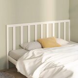 Maison Chic posteljno vzglavje - vzglavna omarica - nočna omarica belo 206x4x100 cm trdna borovina, (21705757) | Shoptok.si