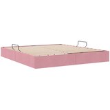  Otomanski krevet s pohranom Ružičasta 160 x 200 cm Baršun | shoptok.hr