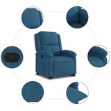 vidaXL Naslonjač na podizanje plavi baršunasti | shoptok.hr