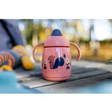 Tommee Tippee Superstar "TRAINING" šalica s usnikom i poklopcem, 300 ml, 6MJ+, Roza | shoptok.hr
