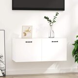  Zidni ormarić sjajni bijeli 80 x 36,5 x 35 cm konstruirano drvo | shoptok.hr