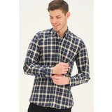Dewberry G742 MEN'S SHIRT-LACİVERT- YELLOW | Shoptok.si