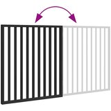  Sklopiva vrata za pse, 2 panela, crna, 160 cm, drvo topole | shoptok.hr