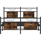  Posteljni okvir brez vzmetnice hrast 150x200 cm inženirski les, (21828974) | Shoptok.si