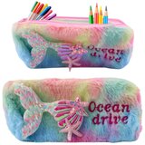 Plišana pernica sa repom sirene, šljokice, pastelne boje | shoptok.hr