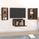  Komplet TV omaric 3-delni rjav hrast inženirski les, (20732598) | Shoptok.si