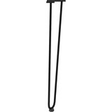 vidaXL noge za mizo za lase 4 kosi črna 72 cm trdno jeklo | Shoptok.si