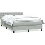  Krevet s oprugama i madracem svjetlosivi 160x210 cm baršunasti | shoptok.hr