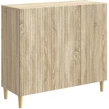  Strani šal Sonoma hrast 89 x 34,5 x 80 cm Inženirski les, (5000218066) | Shoptok.si