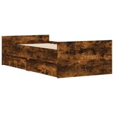  Okvir kreveta s ladicama boja dimljenog hrasta 90 x 190 cm | shoptok.hr