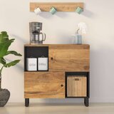 vidaXL Komoda z 2 vrati 80x33x75 cm trden mangov les | Shoptok.si