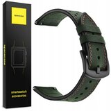 Spacecase pašček za uro 20 mm elegance green usnje za apple watch, (21969326) | Shoptok.si