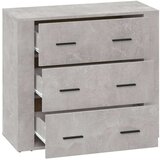  Komoda siva boja betona 80 x 33 x 70 cm od konstruiranog drva | shoptok.hr