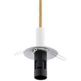  Argon 8451 - Luster na sajli ALMIROS 1xE14/7W/230V, Ø 12 cm, alabaster bela/zlatna | Eponuda.com