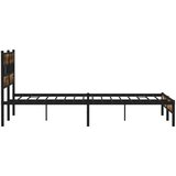 Metalni okvir kreveta bez madraca boja hrasta 193x203 cm | shoptok.hr
