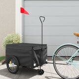 vidaXL Prikolica za bicikl crna 30 kg željezna Cijene
