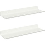 Polica na zidu s policom Zidne 2 pcs Bijelo 30 x 9 x 2 5 cm - Bijelo 30 x 9 cm 2 | shoptok.hr