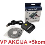 Gembird CRDR-CT405 ** Smart card reader USB2.0 Citac licne karte, sobracajne bank. +SD+TF+SIM reader (959) | Eponuda.com