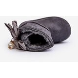 Boto Children's Insulated Snow Boots With bow Grey Snowis | Shoptok.si