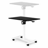  Mobilni stol 70x48 cm Stol za prijenosno računalo Podesiva visina 71,5-112 cm Crni vrh ModernHome | shoptok.hr