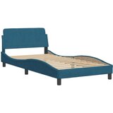  Krevet s madracem plavi 100 x 200 cm baršunasti | shoptok.hr