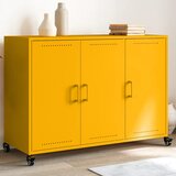 vidaXL Komoda boja senfa 100,5x39x72 cm hladno valjani čelik Cijene