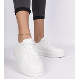 Gemre Women's white sneakers with thick soles Rossio | shoptok.hr