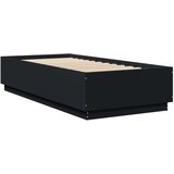  Okvir za krevet s LED svjetlima crni 90 x 200 cm drveni | shoptok.hr