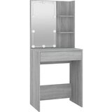  Set toaletnog stolića siva boja hrasta LED konstruirano drvo | shoptok.hr