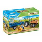 Playmobil traktor s prikolico in delavcem - 71249 | Shoptok.si