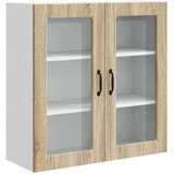  Zidni stakleni ormarić PORTO Sonoma hrast 80 x 31 x 80 cm | Eponuda.com
