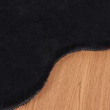  Faux Rabbit Fur Rug Olite Crna 80 x 120 cm Poliester | shoptok.hr
