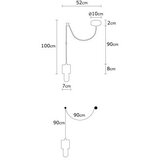 Opviq Xanthos - N-858 Black Chandelier | Eponuda.com