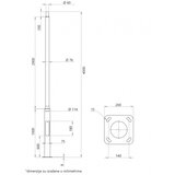  stub sa stopom 4M galvanizovan sivi | Eponuda.com