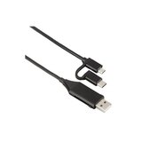 Hama 4u1 musko/zenski usb- mikro usb kabl+usb-c adapter cene