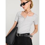 Sinsay Rebrasta majica s gumbima | shoptok.hr