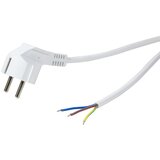 Logilink tok priključni kabel [1x kotni varnostni moški konektor - 1x prosti konec] 1.50 m bela, (20430021) | Shoptok.si