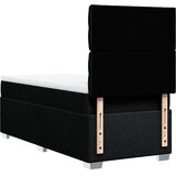  Krevet s oprugama i madracem crni 90x200 cm od tkanine | shoptok.hr