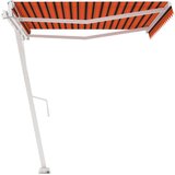  Prostostoječa avtomatska tenda 450x300 cm oranžna/rjava, (20728638) | Shoptok.si