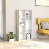 Ormarić za knjige bijeli 50 x 25 x 106 cm od konstruiranog drva Cijene