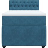 vidaXL Box spring krevet s madracem plavi 80 x 200 cm baršunasti | shoptok.hr