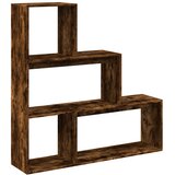 Furnova Pregrada s knjižno omaro 3-nadstr. dimljen hrast 123x29x123 cm, (21932843) | Shoptok.si