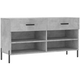 Maison Chic Regal za čevlje - Polica za čevlje betonsko siv 102x35x55 cm inženirski les, (21777531) Cene