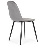 Modern Home Set od 4 baršunaste stolice za blagovaonicu i dnevni boravak - sive | shoptok.hr